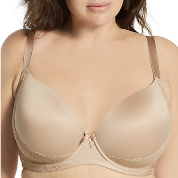 Parfait CASEY PLUNGE MOLDED T-SHIRT Bra Nude Style #2801 US 44 DDD / UK 44E - Picture 4 of 8